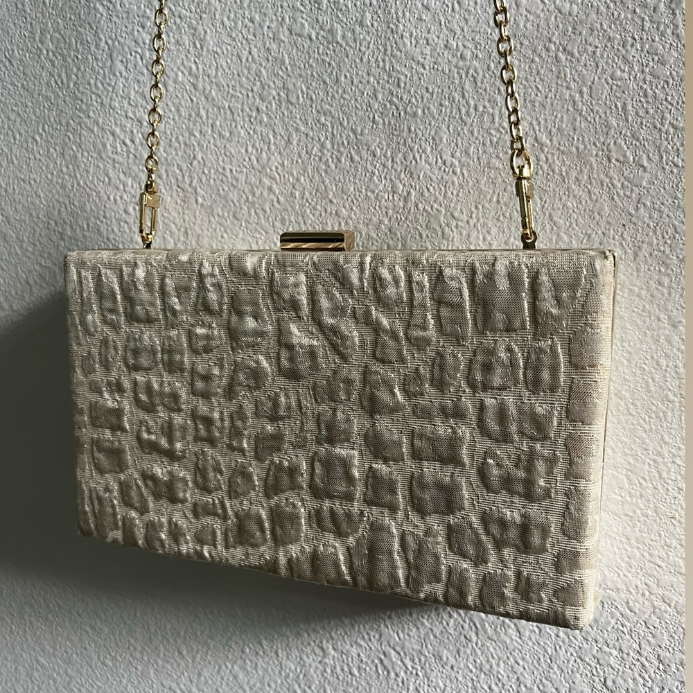 Sachin + Babi Noir Gold Leopard Clutch